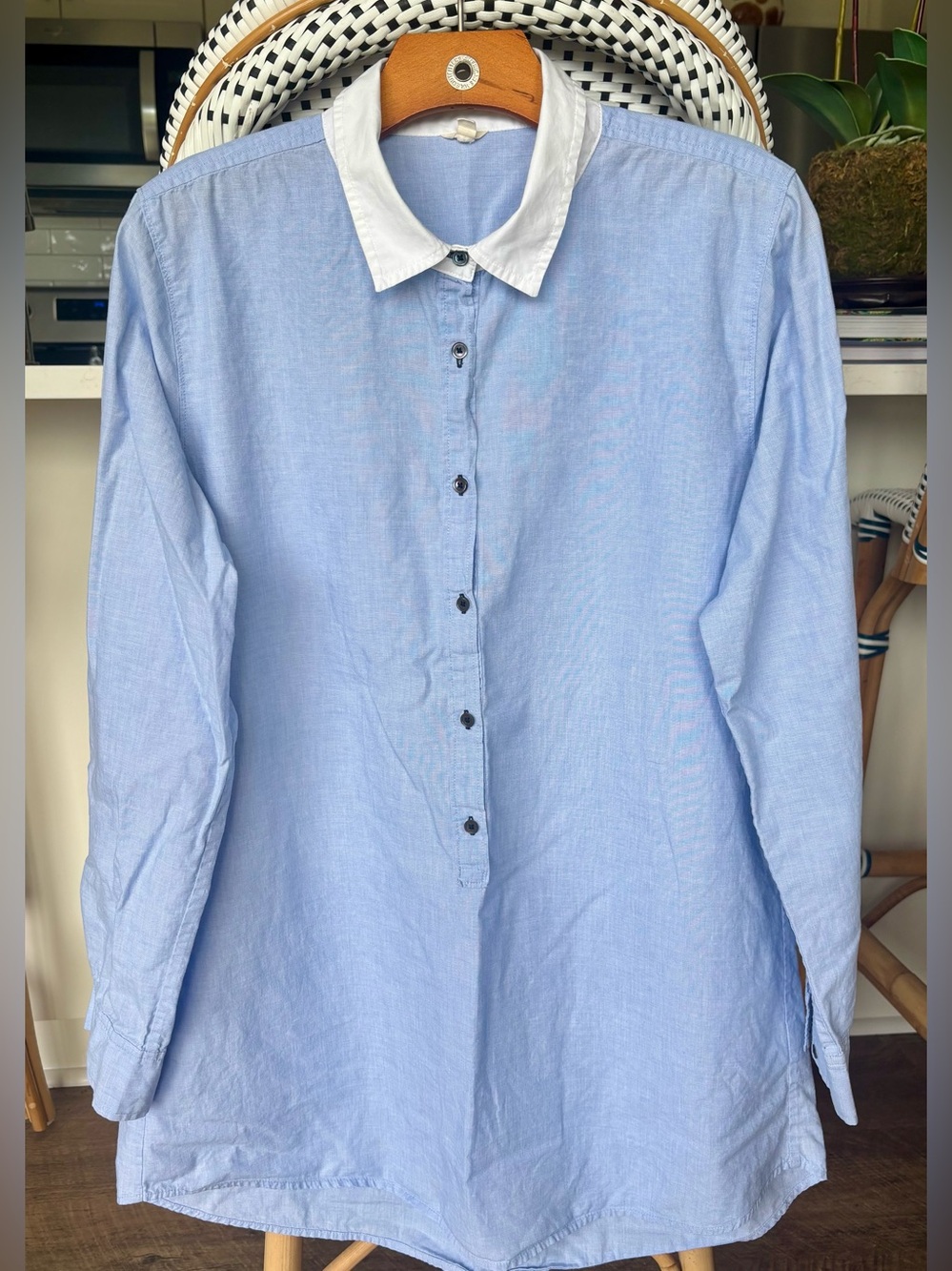 J. Crew button down tunic